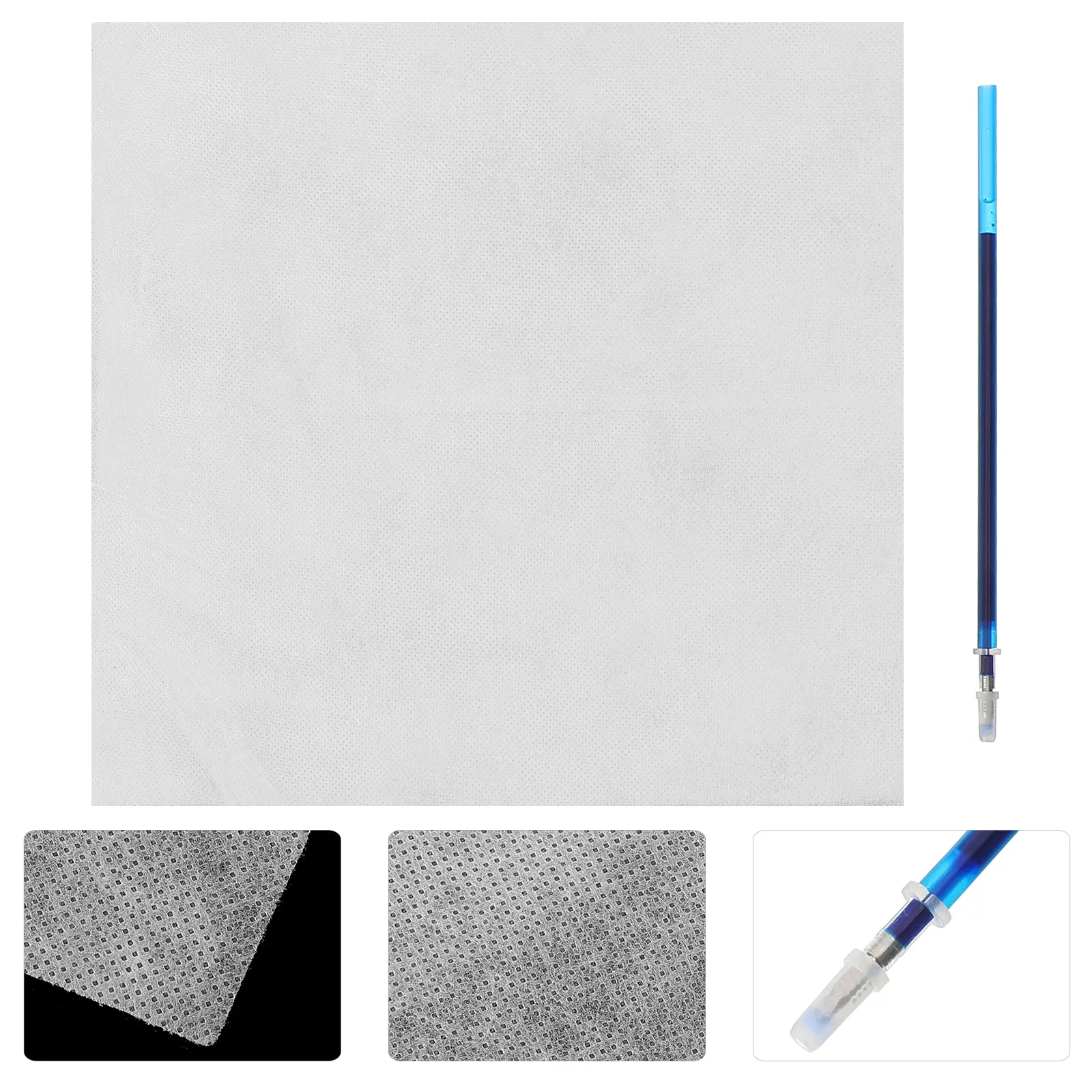 1 set Water Soluble Paper 25x25cm Transfer Pattern Fabric Embroidery Stabilizer Stabilizer for Clothes Logo Pictures