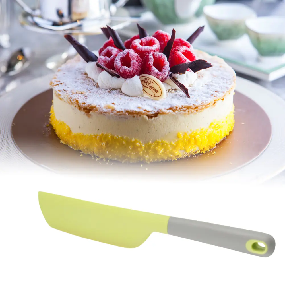 Temperature Resistant Silicone Spatula Scraper For Cooking Baking Butter Mixing Easy Grip Kitchen Tool
