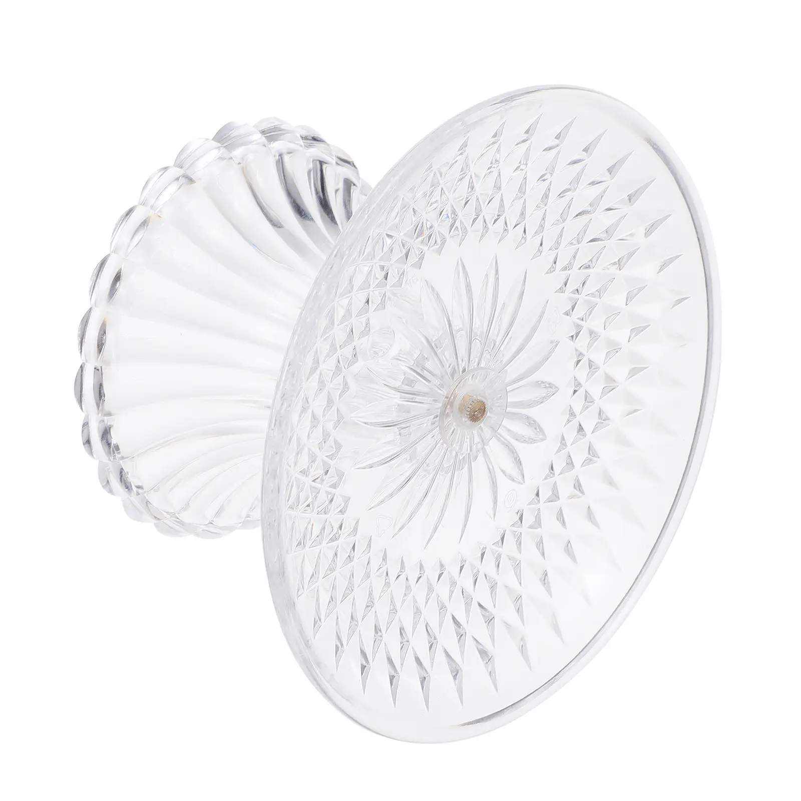 1pc Acrylic Fruit Plate Decorative Tray Display Stand Dessert Bowl Party Wedding Serving Platter Snack Container Light Weight