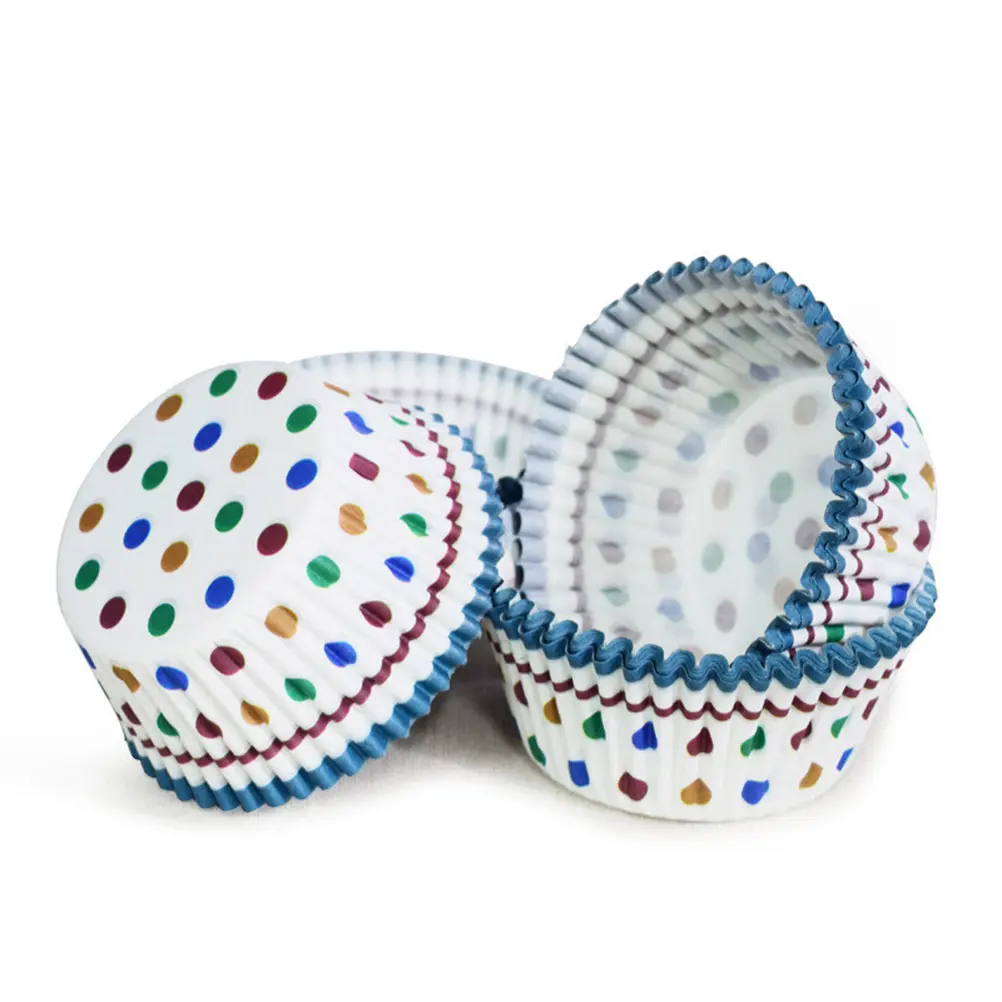 80 Pcs Cake Cups Paper Baking Tray Liners Oil Proof Cupcake Wrappers Holders Chic Vintage Parties