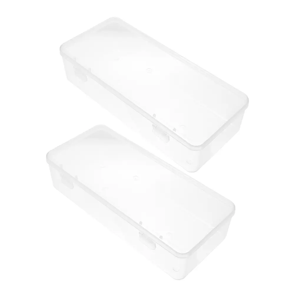 2pcs Cheese Slice Containers Transparent Storage Boxes for Fridge Large Capacity Food Organizers Non Freezable Secure Lids