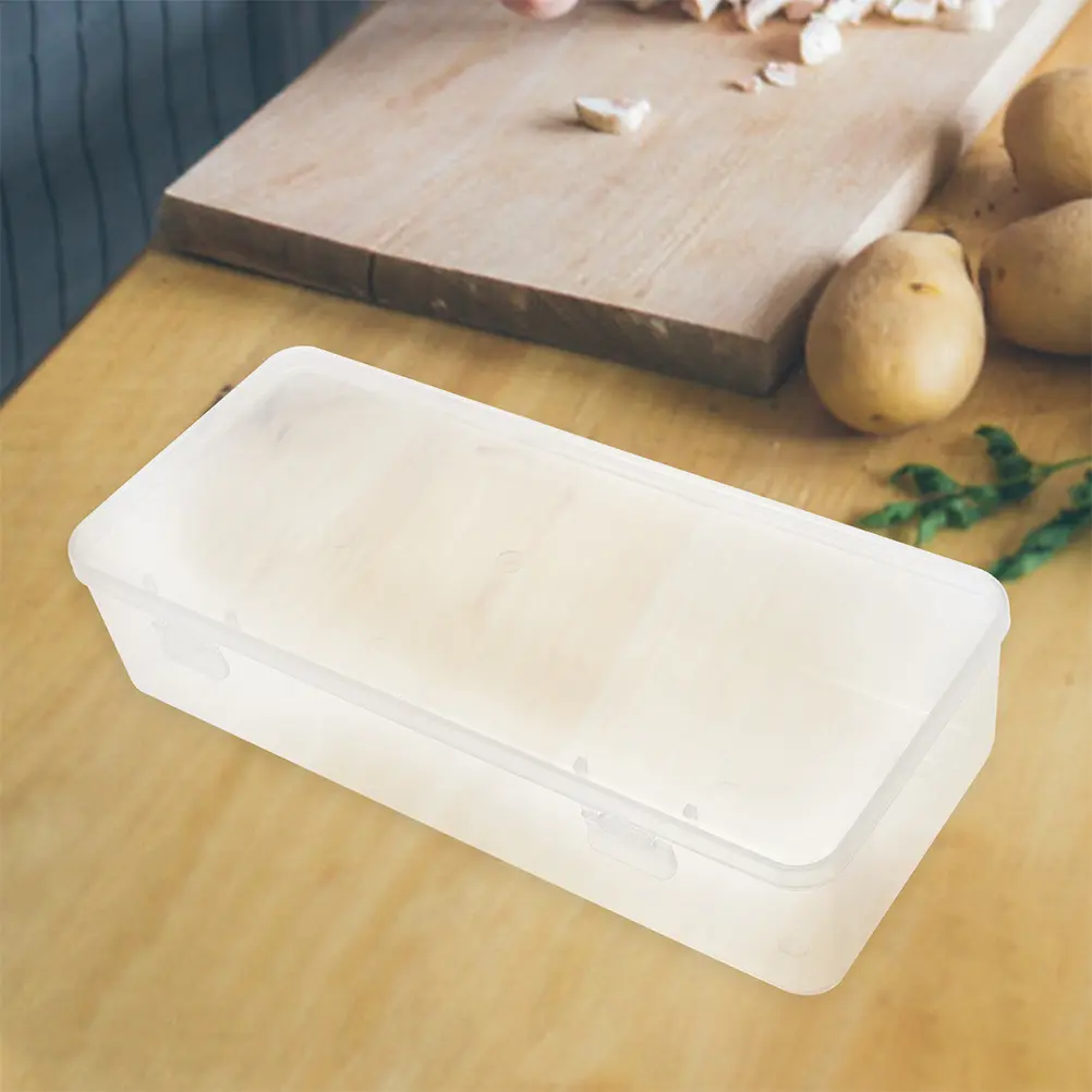 2pcs Cheese Slice Containers Transparent Storage Boxes for Fridge Large Capacity Food Organizers Non Freezable Secure Lids
