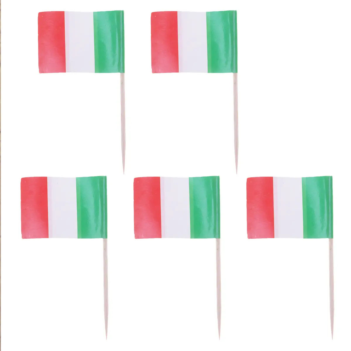 100pcs Paper Cake Toppers Bright Color Cool Design For Halloween Birthday Festival Cupcake Decorations Cookies Fruits Ice Cream