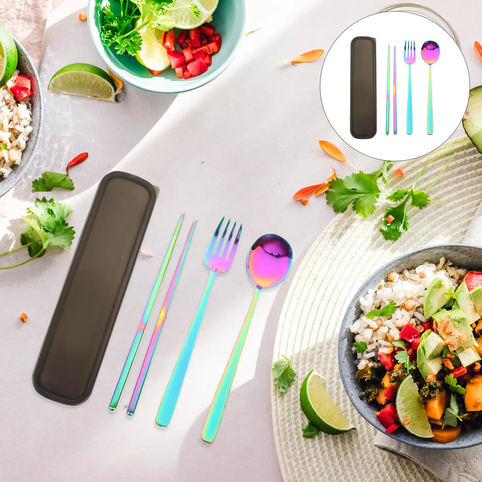 Stainless Steel Cutlery Set Heavy Duty Home Supplies Western Style Silver Spoons Kitchen Dining Tableware