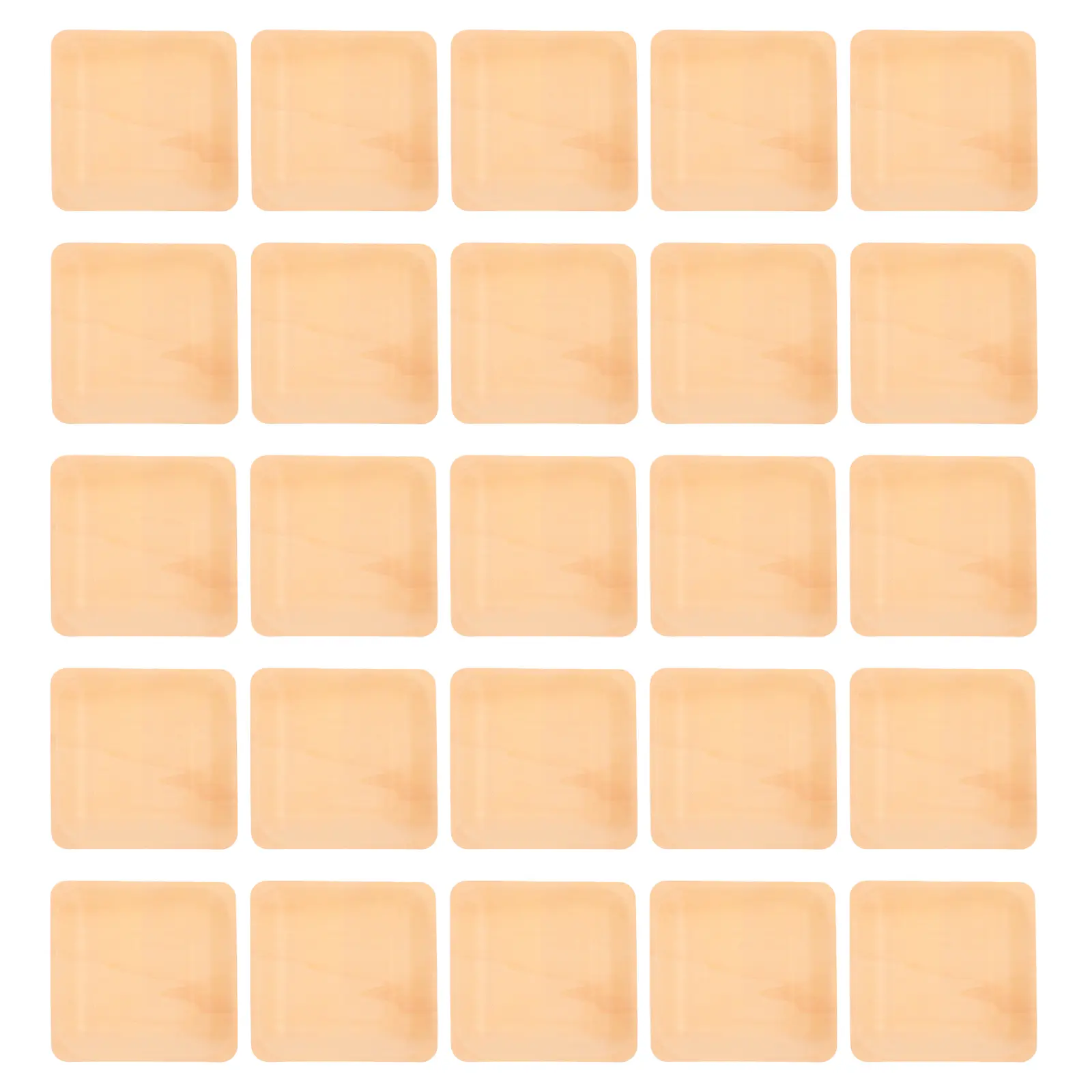 50pcs Wooden Plates 14cm Natural Wood Square Disposable Wooden Plate Eco Friendly Tableware Kitchen Bar Party Supplies
