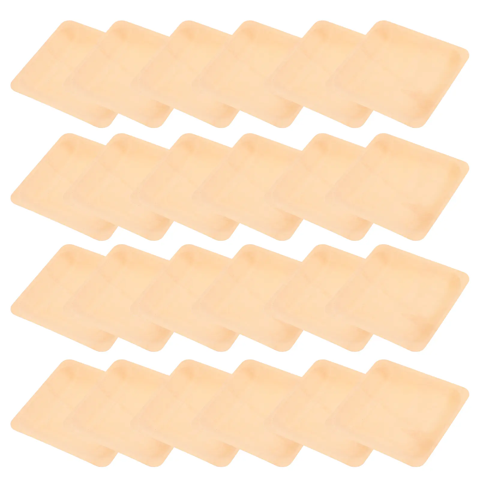 50pcs Wooden Plates 14cm Natural Wood Square Disposable Wooden Plate Eco Friendly Tableware Kitchen Bar Party Supplies