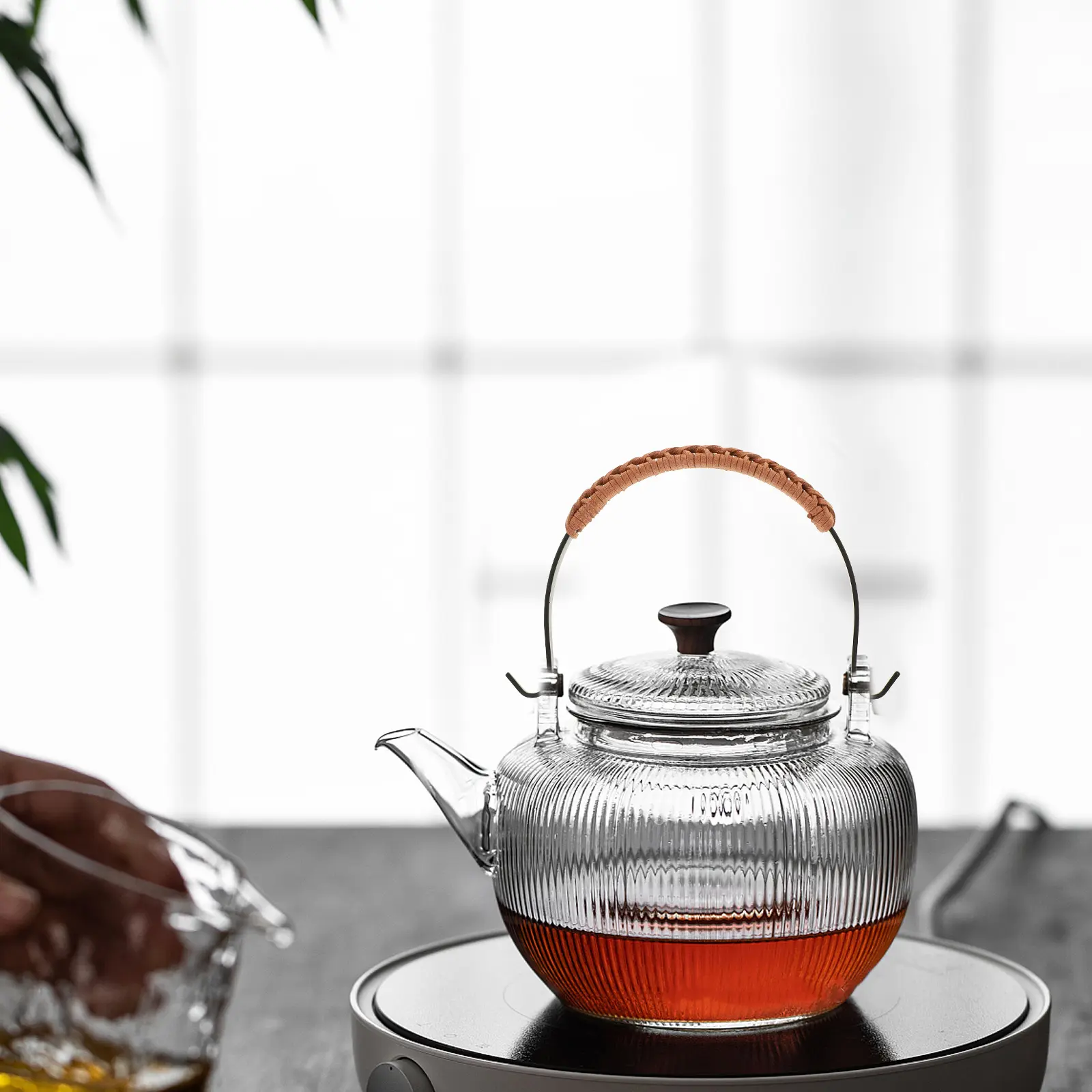 Teapot H 11CM Woven Hemp Rope Ergonomic Daily Use Kettle Accessories Retro Wear Resistant Replacement
