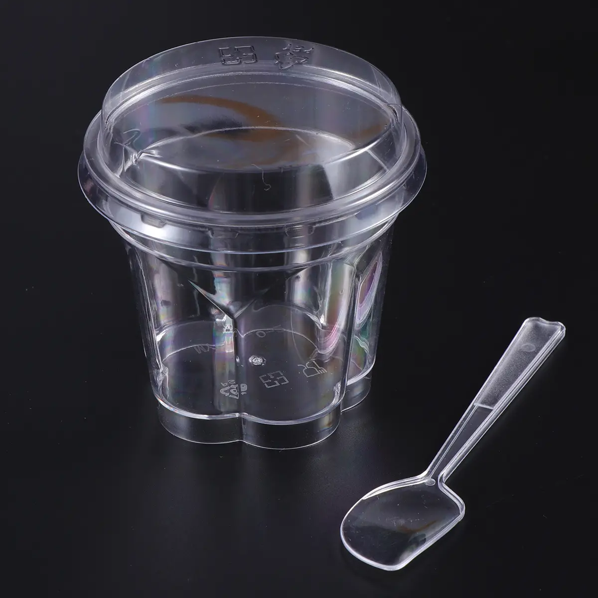 10 Sets Jelly Cup Appetizer Desert Cups for Party Mini Ice Cream Dish Parfait Disposable Dessert Flowerpot
