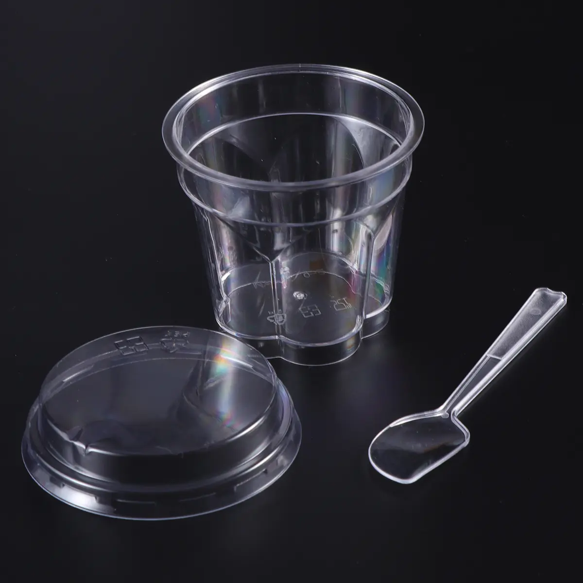 10 Sets Jelly Cup Appetizer Desert Cups for Party Mini Ice Cream Dish Parfait Disposable Dessert Flowerpot