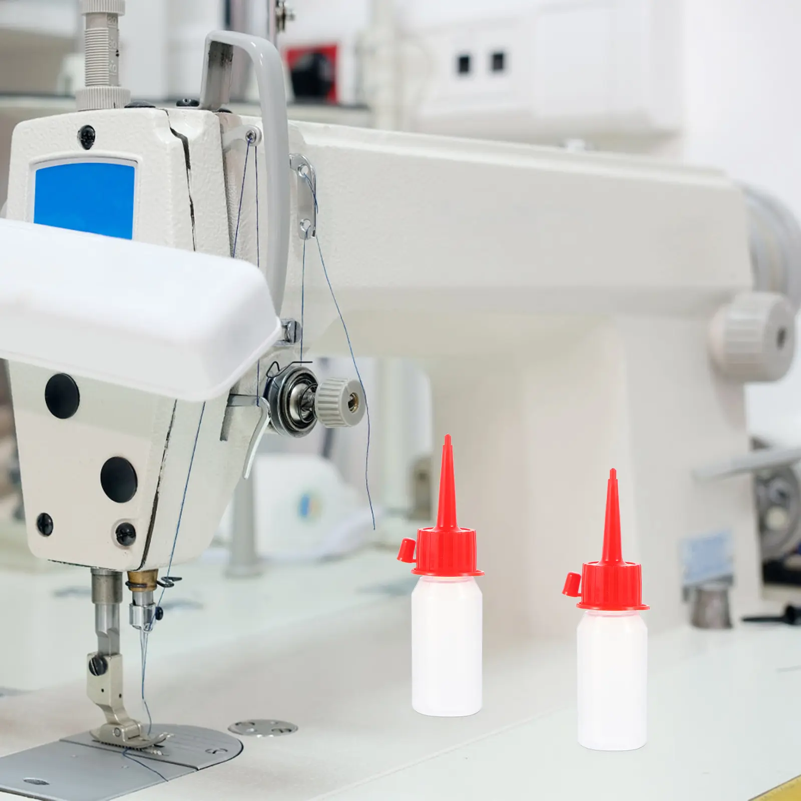 25 Pcs Plastic Bottle Oil Pot Sewing Machine Can Holders Liquid Glue Machines Bottles The Pet Containers