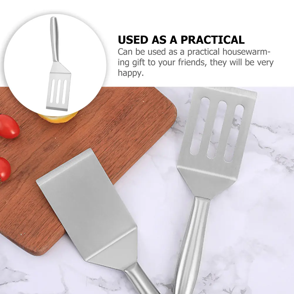 Steak Frying Spatula Stainless Steel Turner Kitchen Tool Multipurpose Cooking Shovel Practical Housewarming Gift