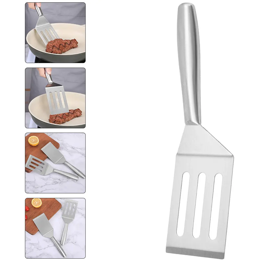 Steak Frying Spatula Stainless Steel Turner Kitchen Tool Multipurpose Cooking Shovel Practical Housewarming Gift