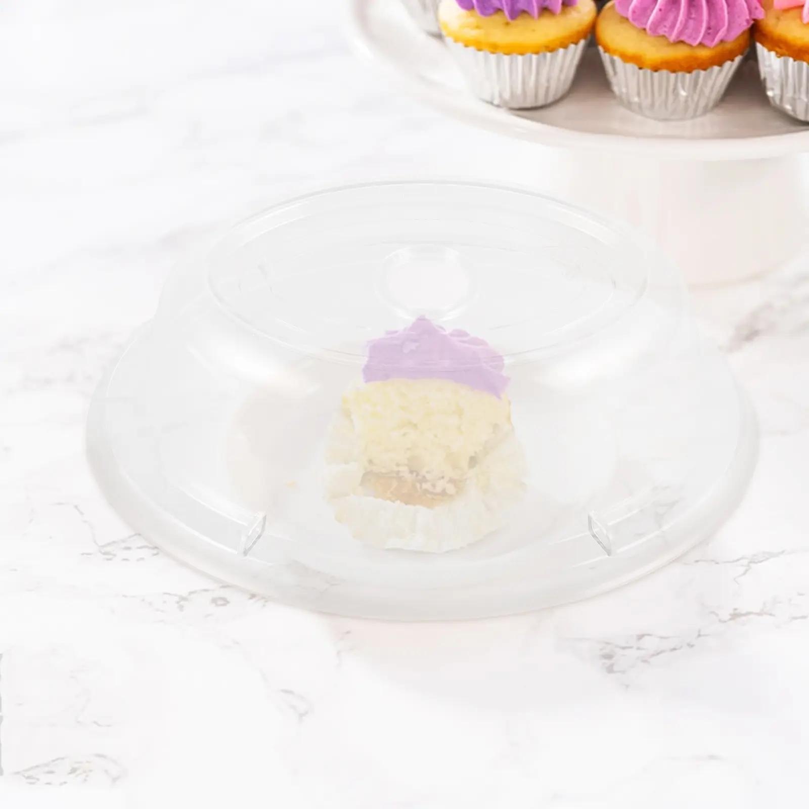 8 Inch Pan Transparent Polycarbonate Food Warmer Covers Microwave Plate Dome Insulation Dish Plastic Cake Versatile Pot Lid