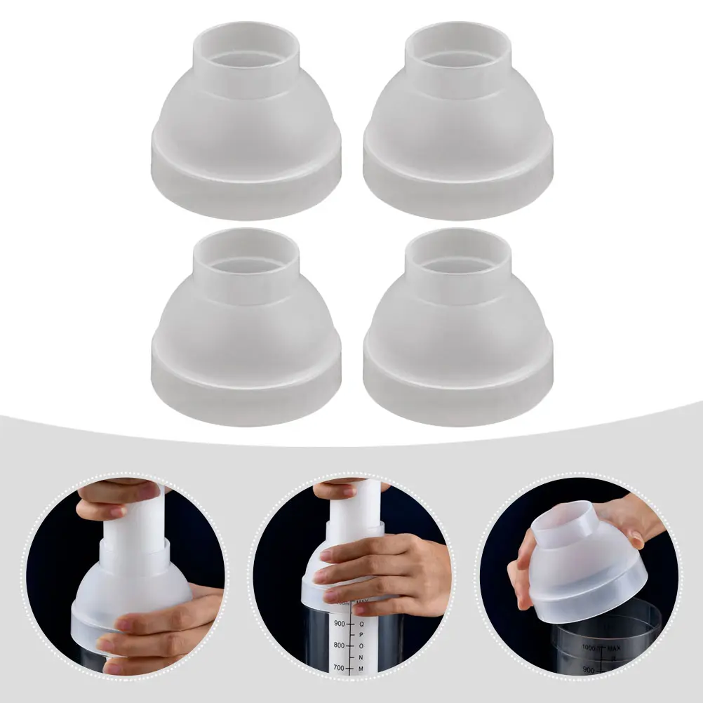 4pcs Splash Proof Shake Cup Covers 5cm Diameter Lemon Tea Juice Cocktail Lids Anti Spill Easy Use Kitchen Bar Practical