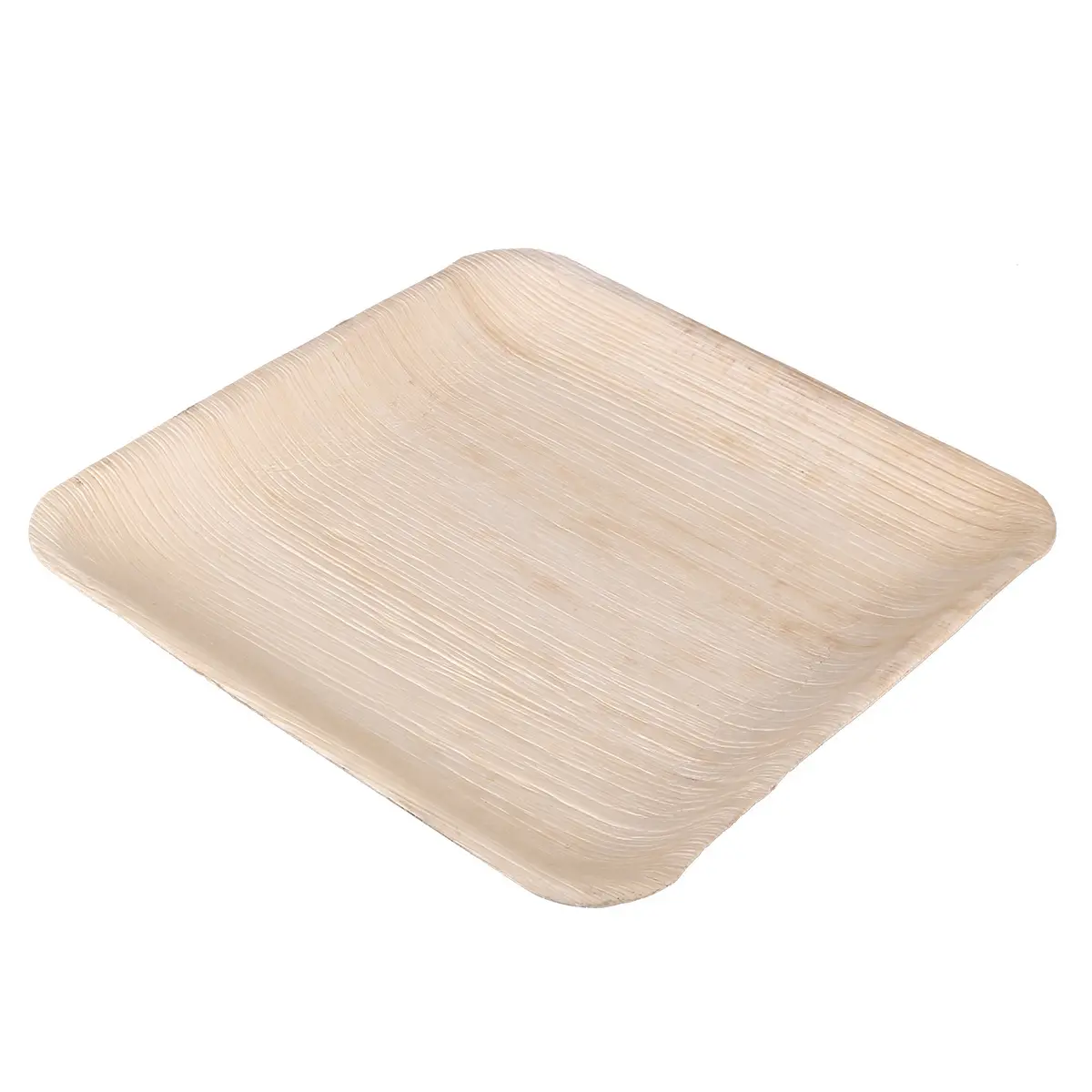 5 PCS Palm Leaf Plate Degradable Dishes Party Tableware Supplies Wooden Plates Cake Dessert