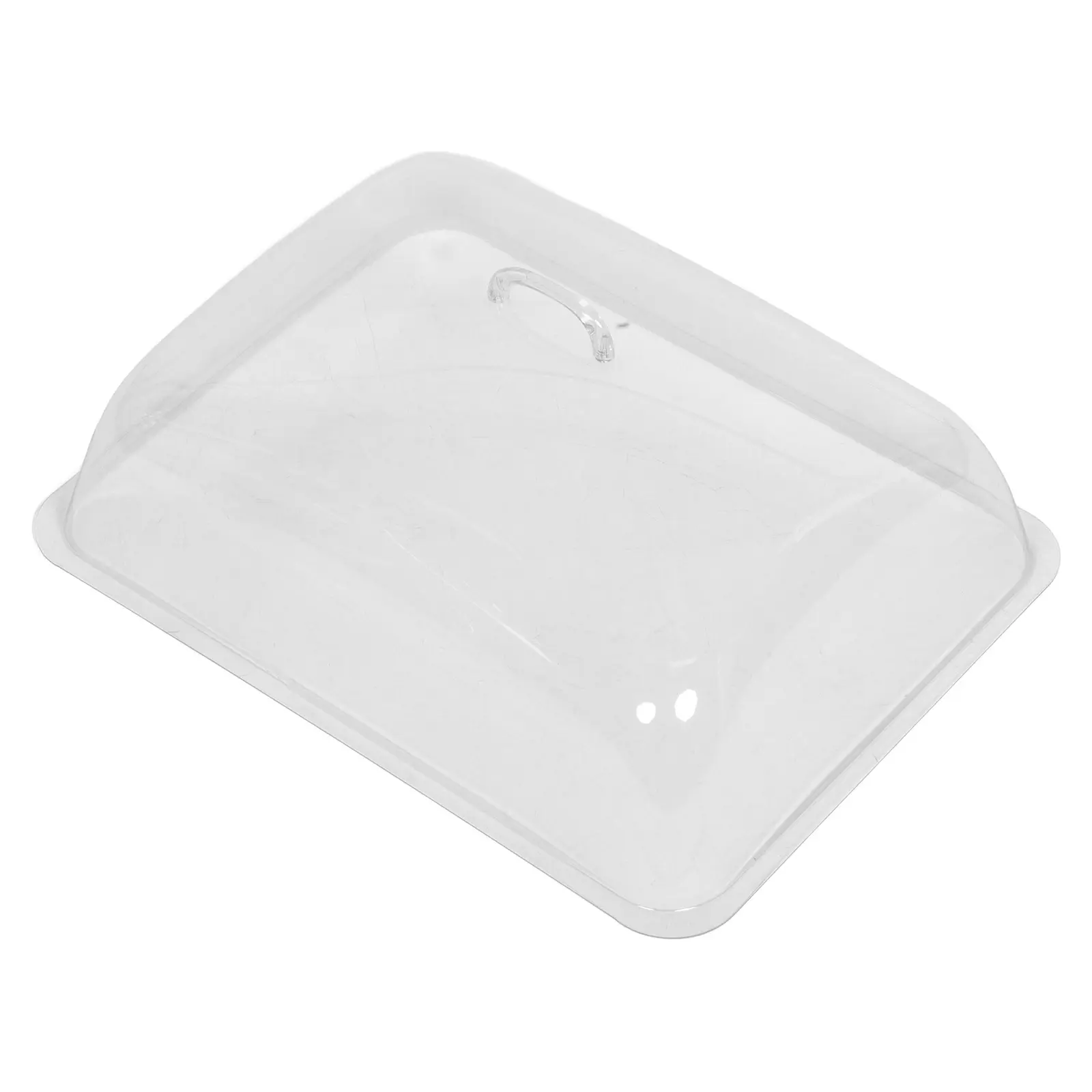 1PC Plastic Food Cover Clear Transparent Dust Proof Lid Cake Bread Serving Dish Protector Easy Clean Storage