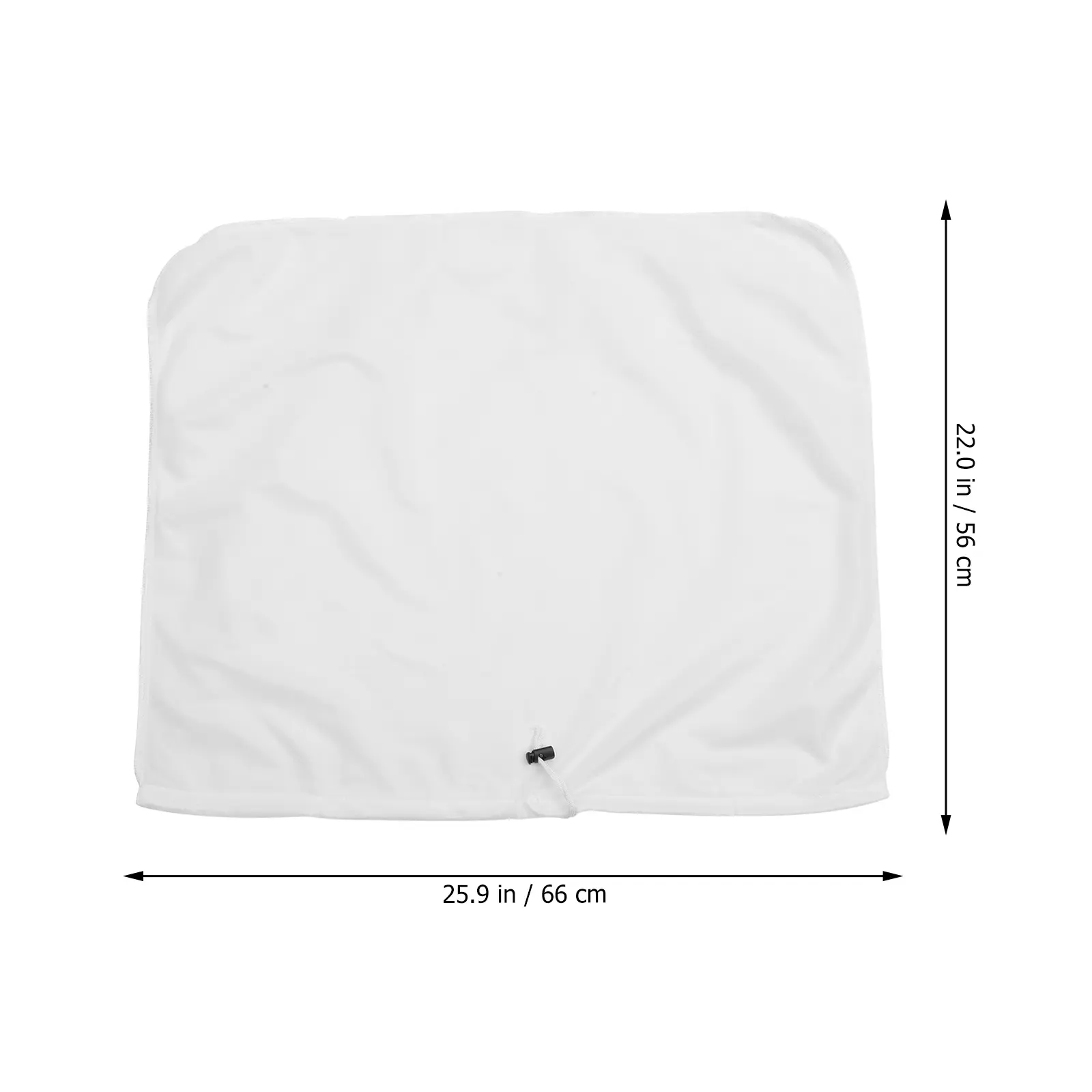 Polyester Filter 56x66cm Reusable White Drawstring Straining Bag for Juice Kitchen Bar Tools Mesh Bag