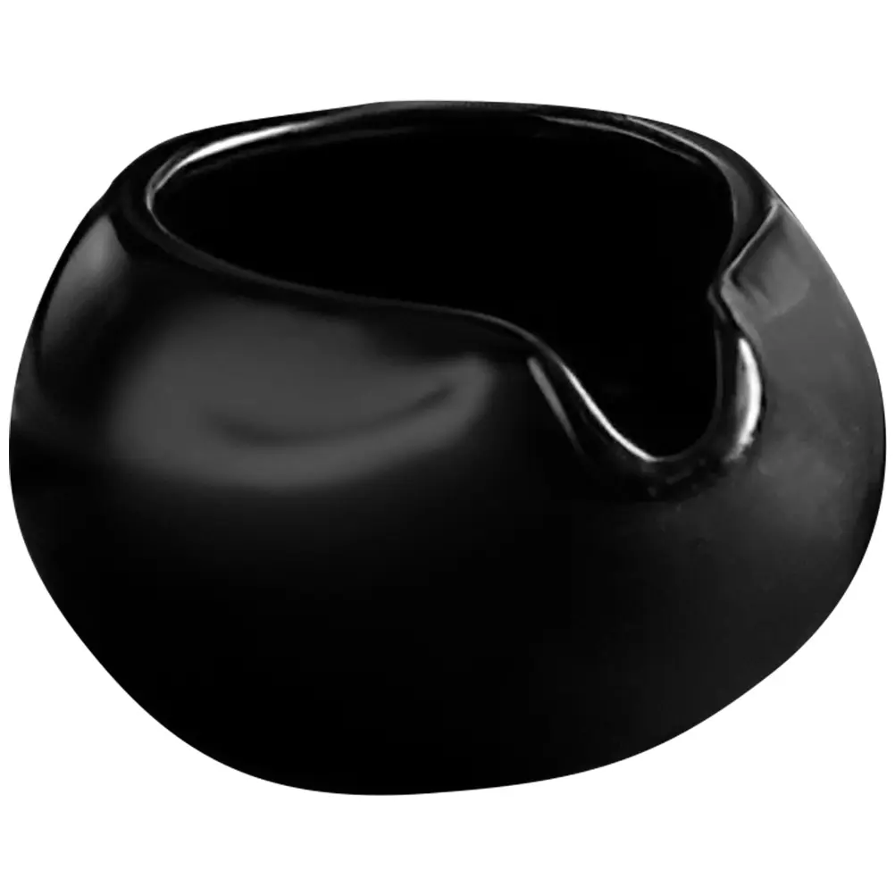Round Mouth Ceramic Milk Jug Creamer Container for Tea Sauce Pitcher Nordic Style Comfortable Handle Anti Slip Dishwasher Safe