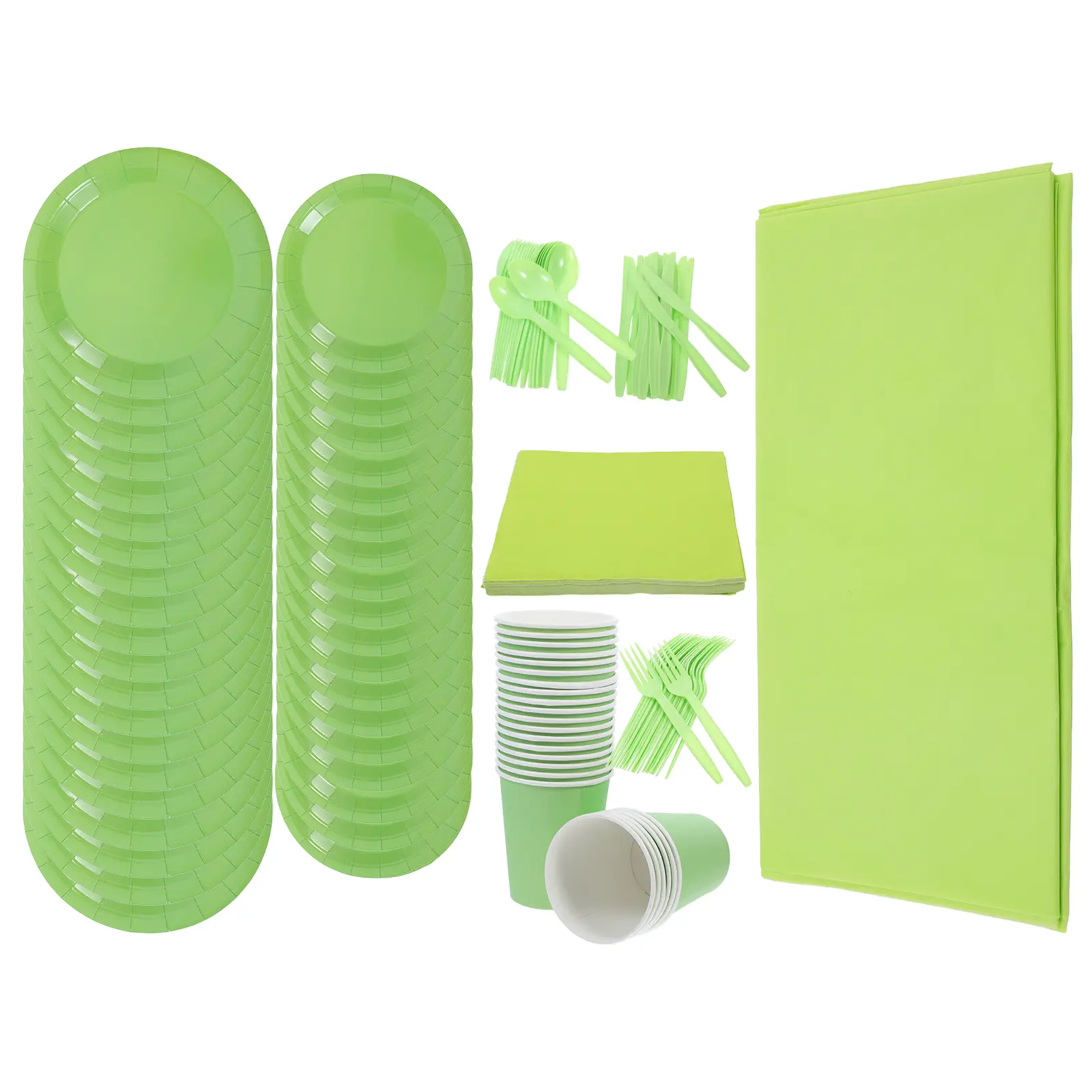 1 set Paper Plate Set for Party Birthday Decorations Disposable Dinnerware Bright Color Fine Workmanship Unique Design No