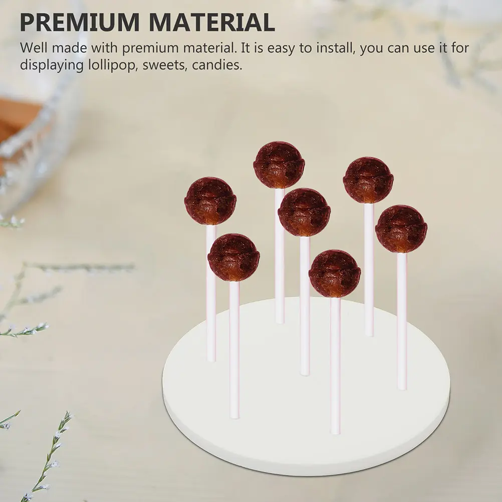 Lollipop Holder Acrylic St Wear Resistant Break Proof Multi Function Desktop Base Decorative Display Storage
