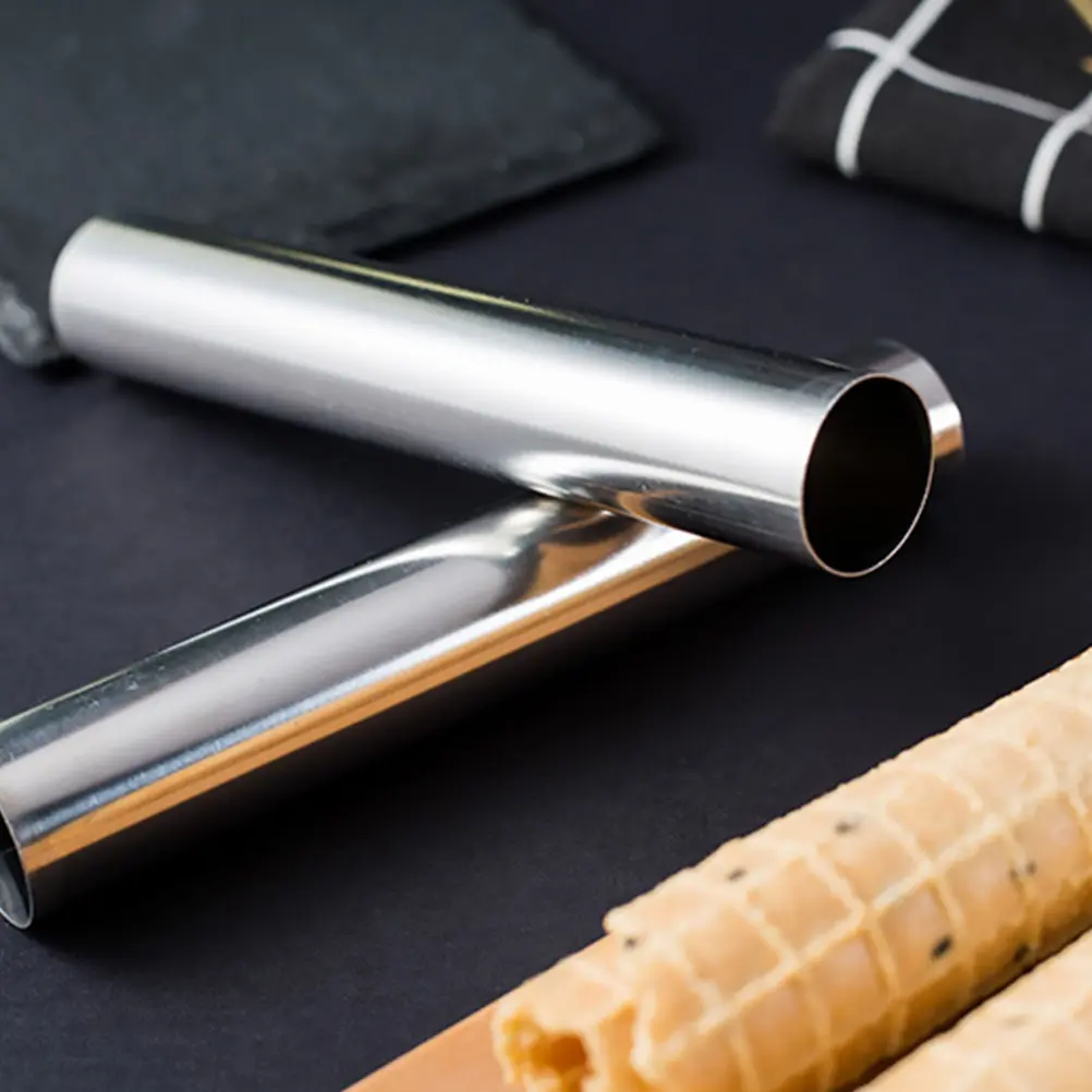 3 Pcs Baking Mold Kitchen Cake Stainless Steel Cannoli Form Tubes Supplies Pastry Molds