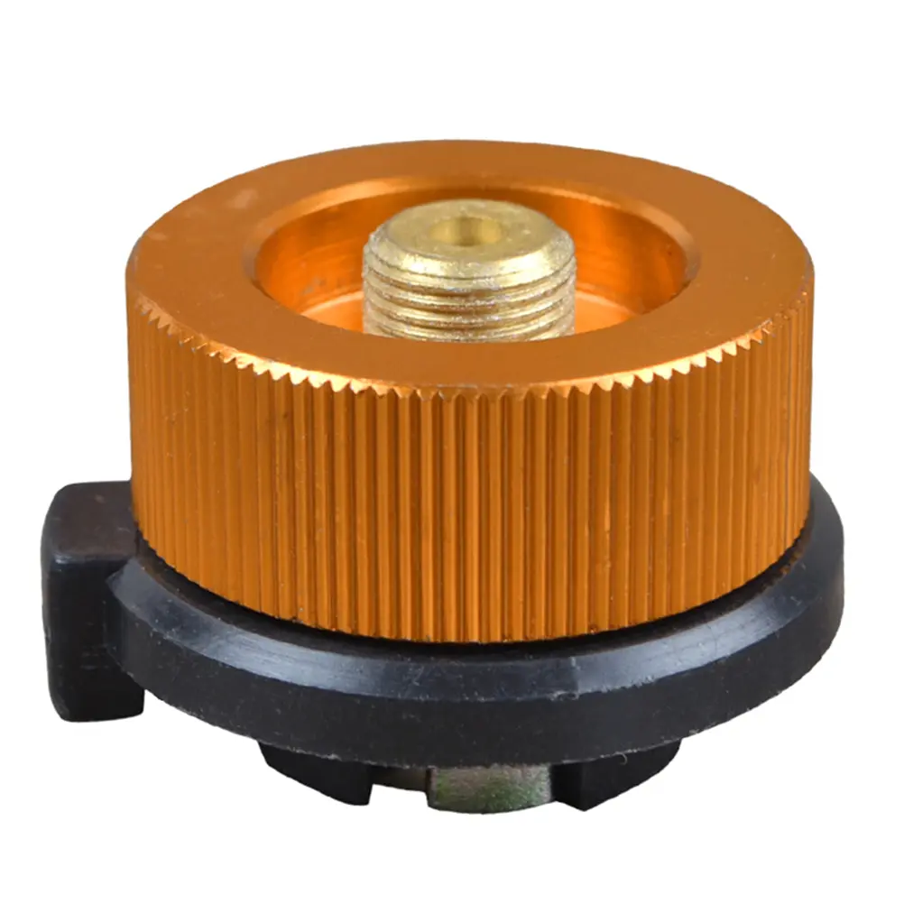 Gas Tank Inflation Valve Camping Stove Adapter Nozzle Auto Off Durable Outdoor Sports Travel Fishing BBQ