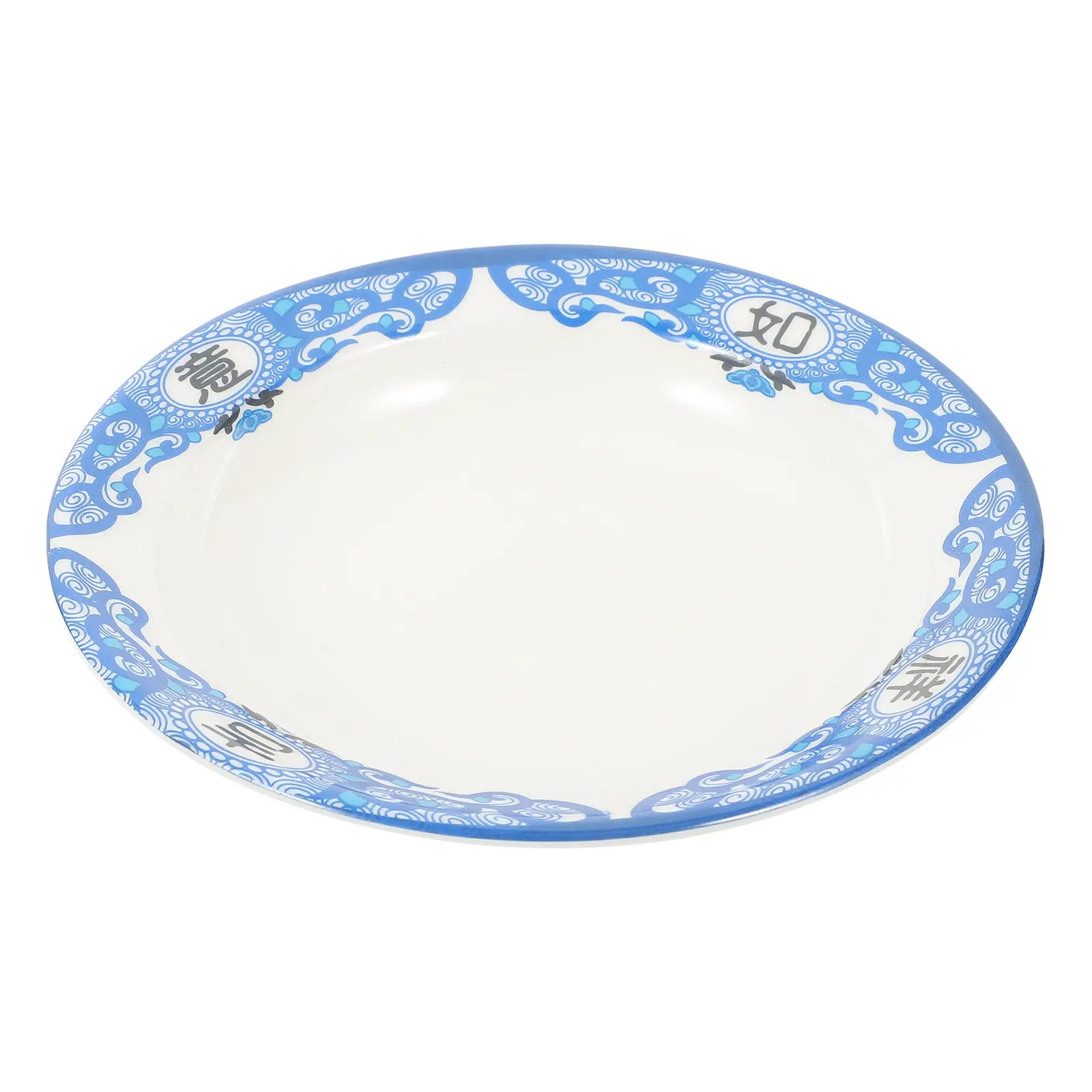 Retro Melamine Cold Plates for Serving Fruit Snacks Suitable Home Party Reusable Plastic Kitchen Bar Tableware