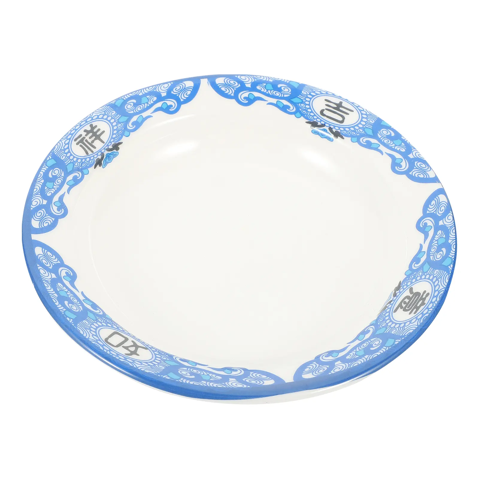 Retro Melamine Cold Plates for Serving Fruit Snacks Suitable Home Party Reusable Plastic Kitchen Bar Tableware