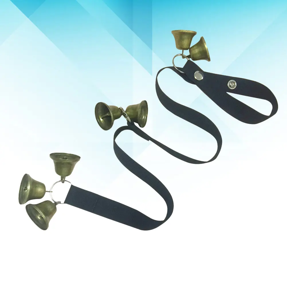 Pet Door Bell Rope Dog Adjustable Potty Training Bells Housebreaking Durable Nylon Ribbon Metal Loud Sound Pet Supplies