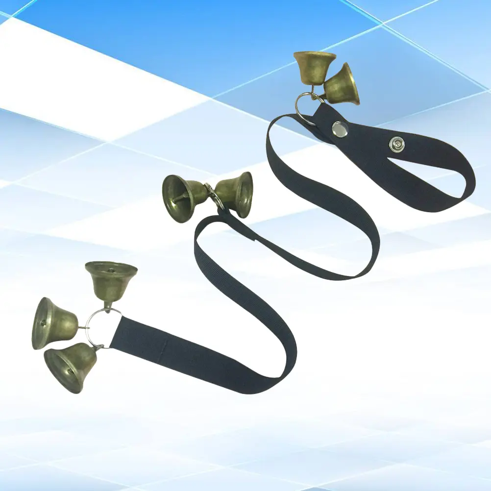 Pet Door Bell Rope Dog Adjustable Potty Training Bells Housebreaking Durable Nylon Ribbon Metal Loud Sound Pet Supplies