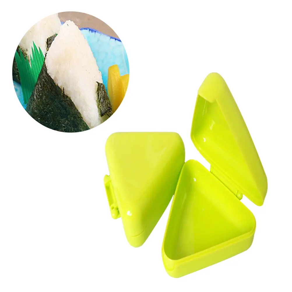 2PCS Triangle Rice Ball Mold Cute Onigiri Sushi Maker Easy Clean Kitchen Bar Utensils Baking Accessories Seaweed Set