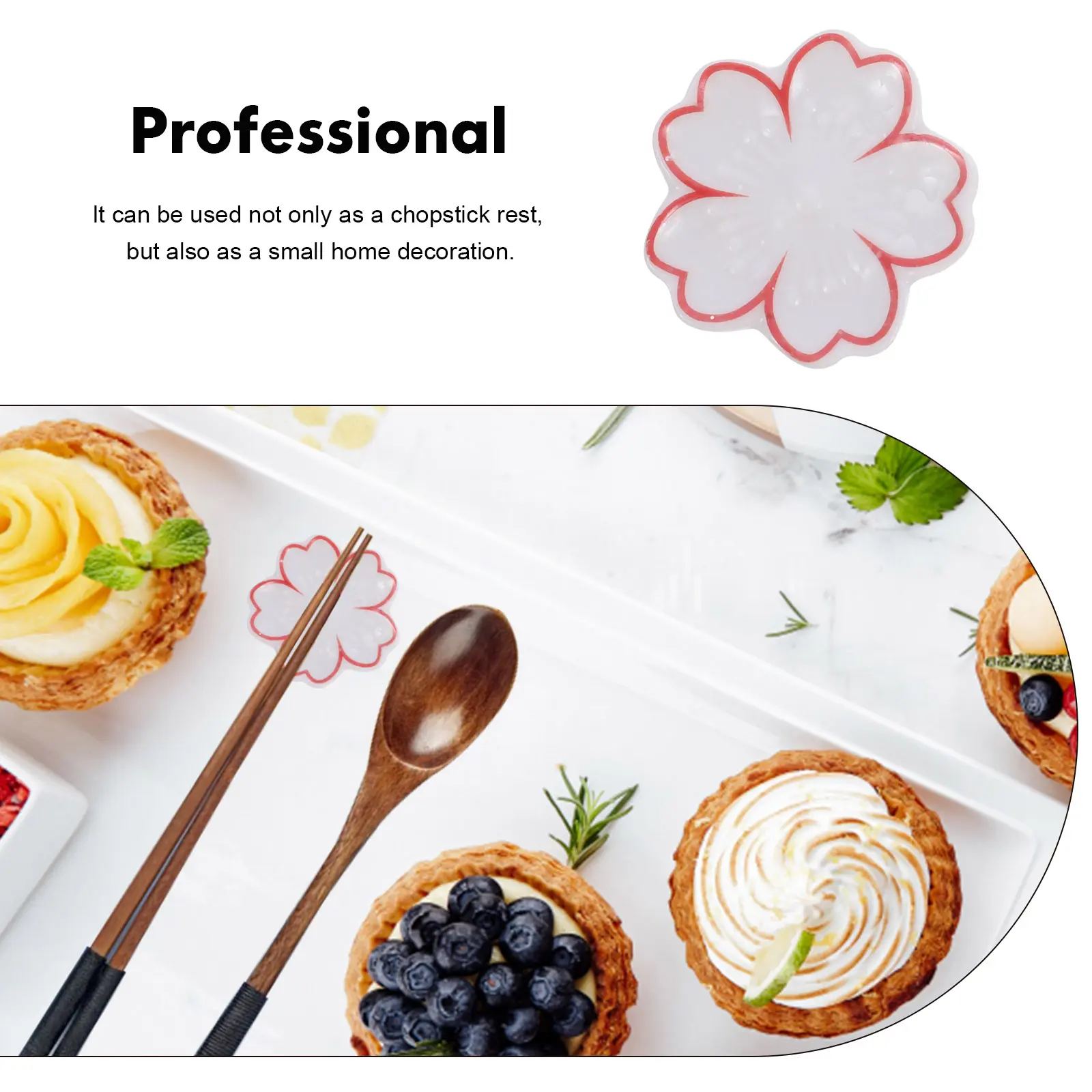4PCS Ceramic Chopstick Rest Elegant Rack Decorative Accessories Design Home Decor Kitchen Table Dinning