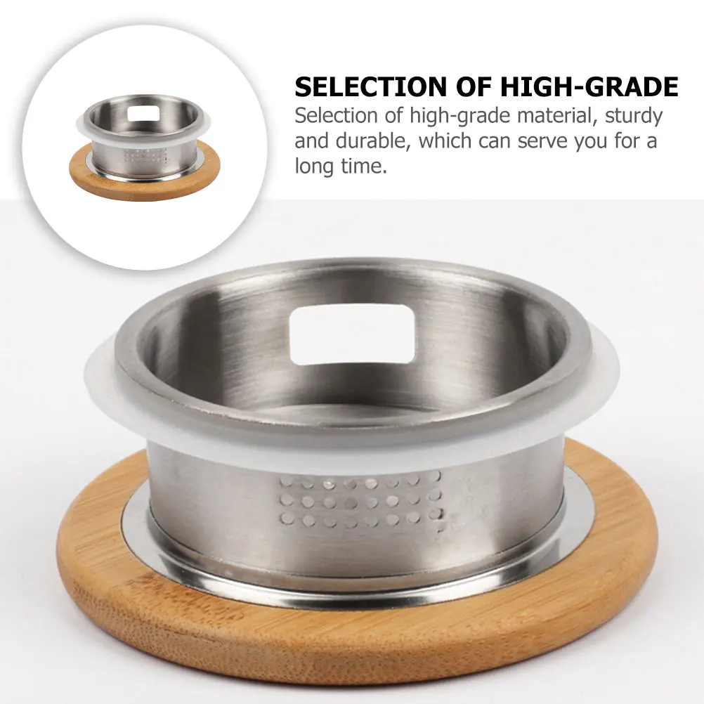 Stainless Steel Replacement Lid for Glass Pitcher Water Bottle Double Outlet Filter Cover Tea Strainer Jug Lid