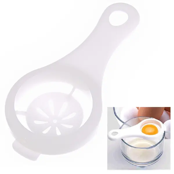 Egg White Separator and Yolk . Refrigerator for Cooking Kitchen Enthusiasts Home Cooks