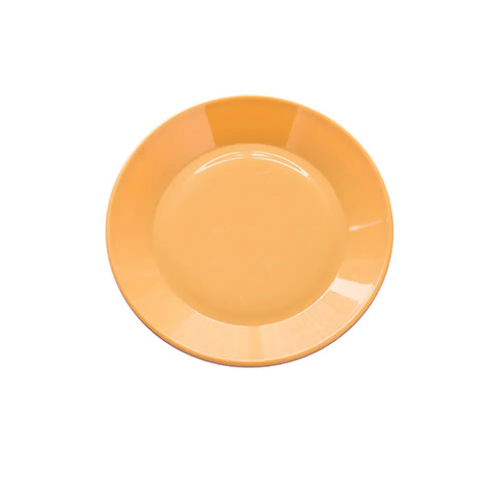 5 Pcs 13CM Round Flat Plates Plastic Dessert Appetizer Plates Snack Fruit Candy Nut Trays (Random Color)