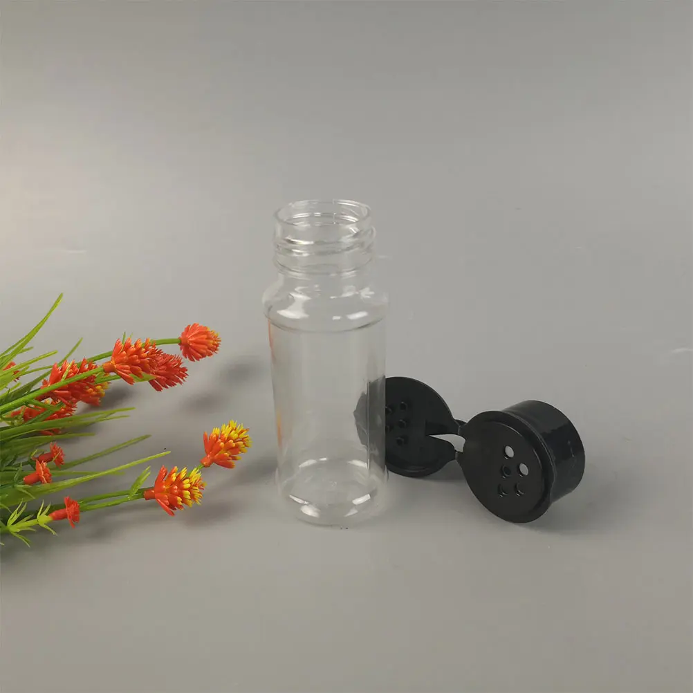 12Pcs Seasoning Bottles Safe Transparent Easy Refill Cleaning Coarse Perforations Kitchen Dining Table BBQ Accessories