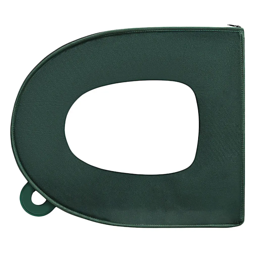 Waterproof Toilet Seat Cushion Green Cover Skid Proof Pads Home Mat Durable Elastic Stretch Bathroom Non Slip Pad Comfortable
