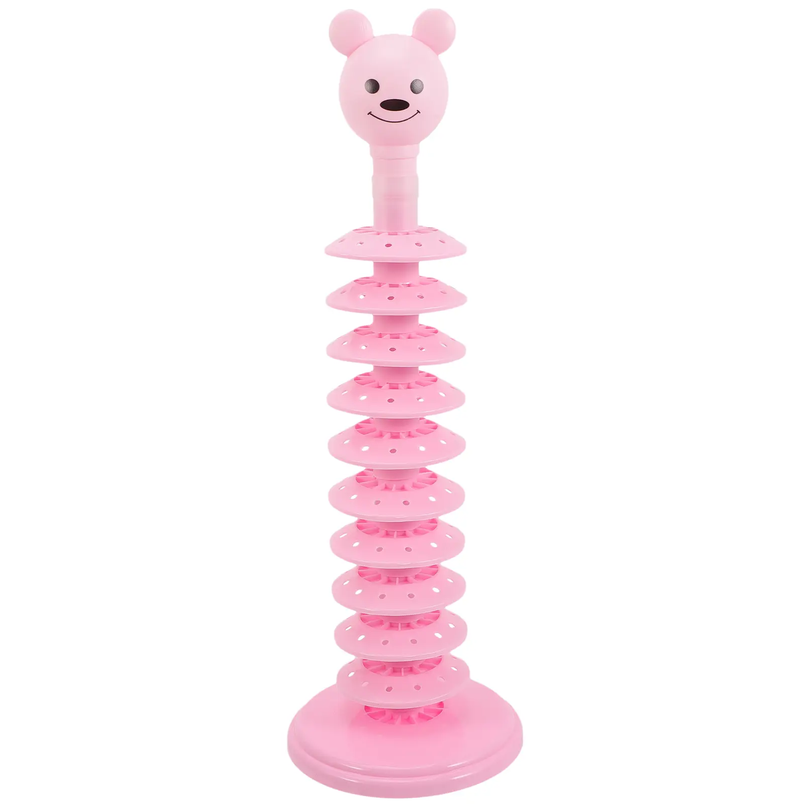 10 Layers Display Rack Pink Adjustable Multi layer Lollipop St Plastic Racks Storing Supplies Tabletop Holder
