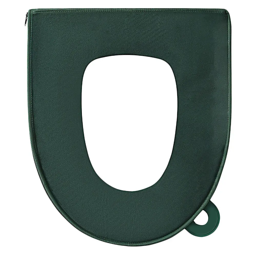 Waterproof Toilet Seat Cushion Green Cover Skid Proof Pads Home Mat Durable Elastic Stretch Bathroom Non Slip Pad Comfortable