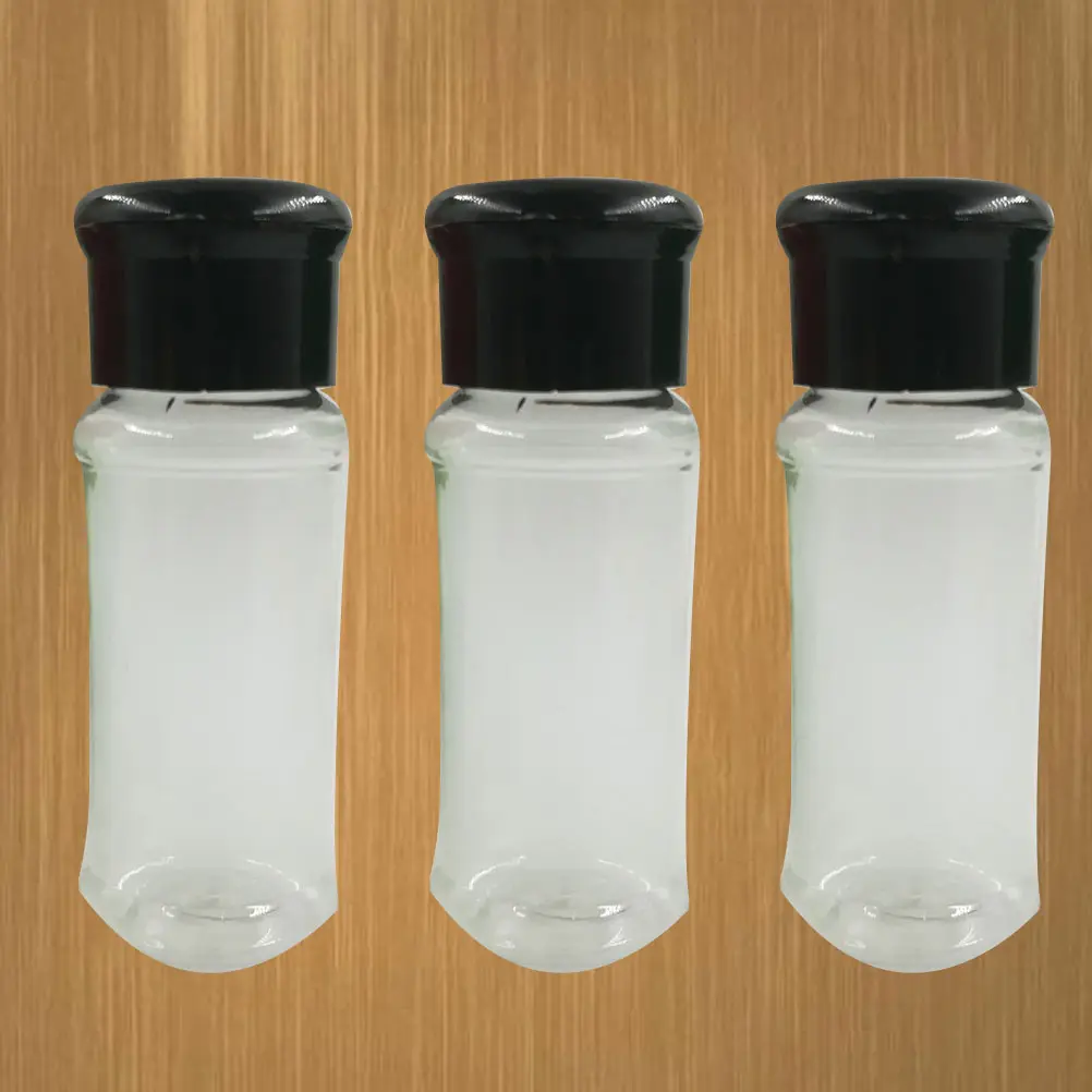12Pcs Seasoning Bottles Safe Transparent Easy Refill Cleaning Coarse Perforations Kitchen Dining Table BBQ Accessories