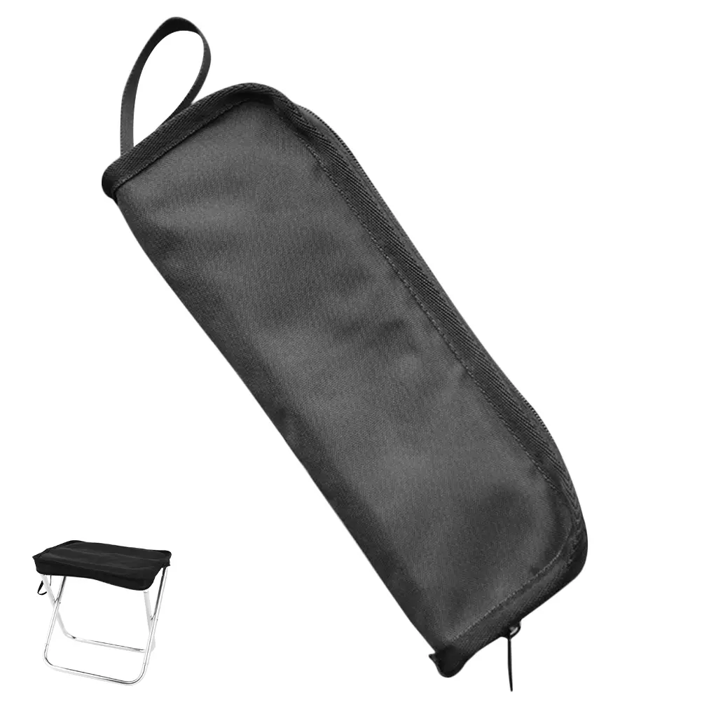 Camping Chair Foldable Stool Portable Bench Outdoor Lightweight Small Folding Chairs for Travel Black Easy Carry Gardening
