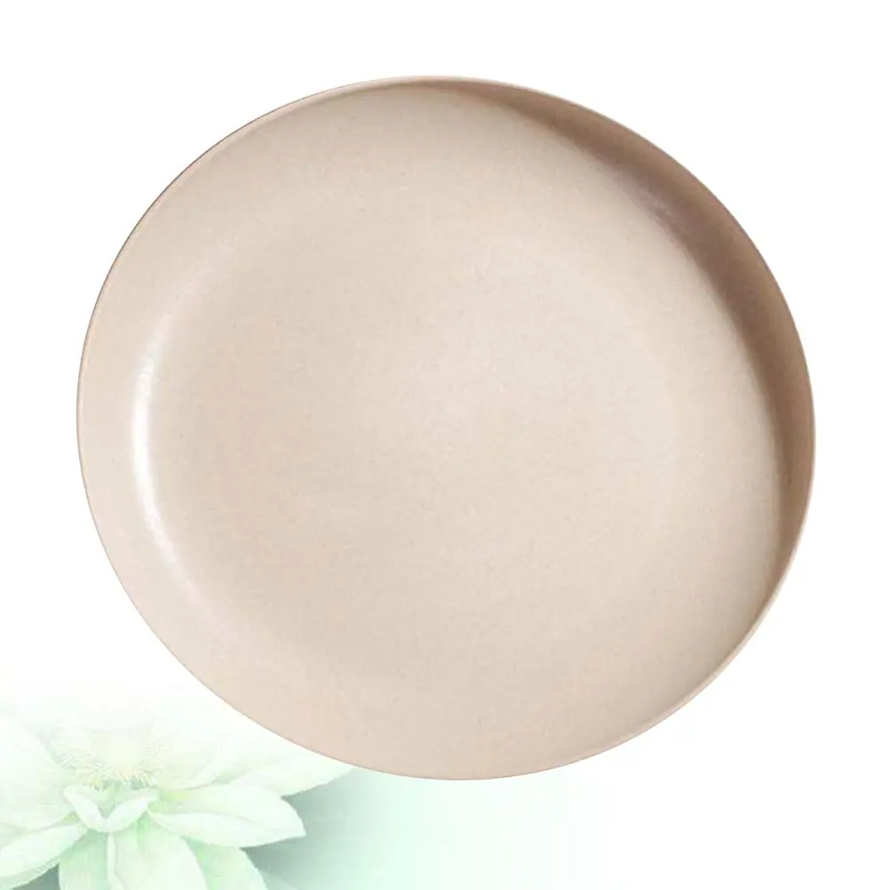 Microwave Safe Eco-friendly Wheat Straw Plate Reusable for Home Restaurant Serving Dish Hotel Kitchen Bar Use