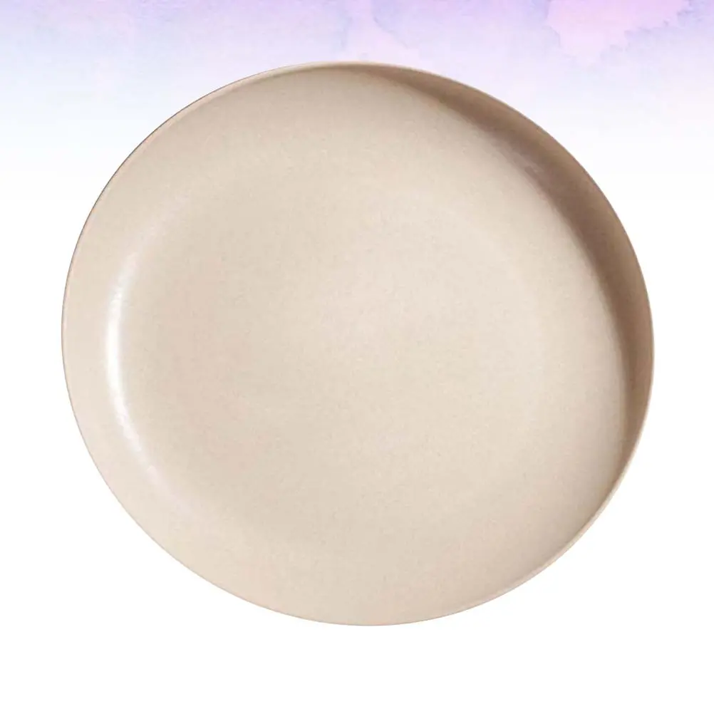 Microwave Safe Eco-friendly Wheat Straw Plate Reusable for Home Restaurant Serving Dish Hotel Kitchen Bar Use