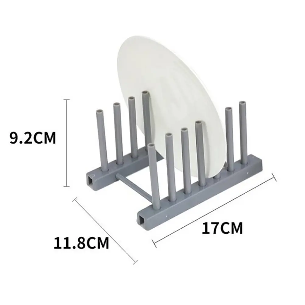 Dish Racks Storage Kitchen Storage Organizer Kitchen Organizer Cup Stand Display Grey Plastic Smooth Edge Save Space
