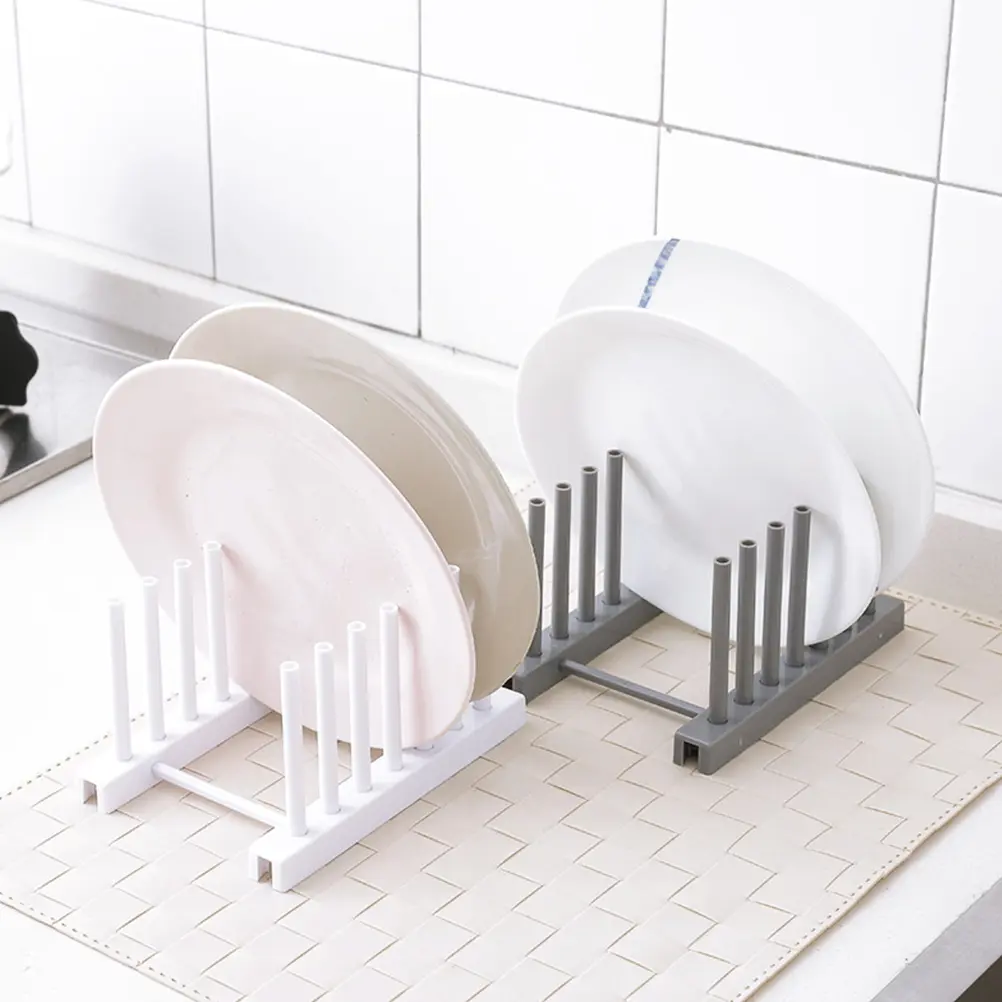 Dish Racks Storage Kitchen Storage Organizer Kitchen Organizer Cup Stand Display Grey Plastic Smooth Edge Save Space