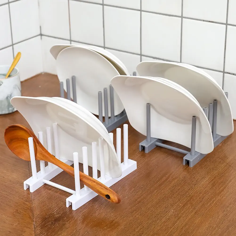 Dish Racks Storage Kitchen Storage Organizer Kitchen Organizer Cup Stand Display Grey Plastic Smooth Edge Save Space
