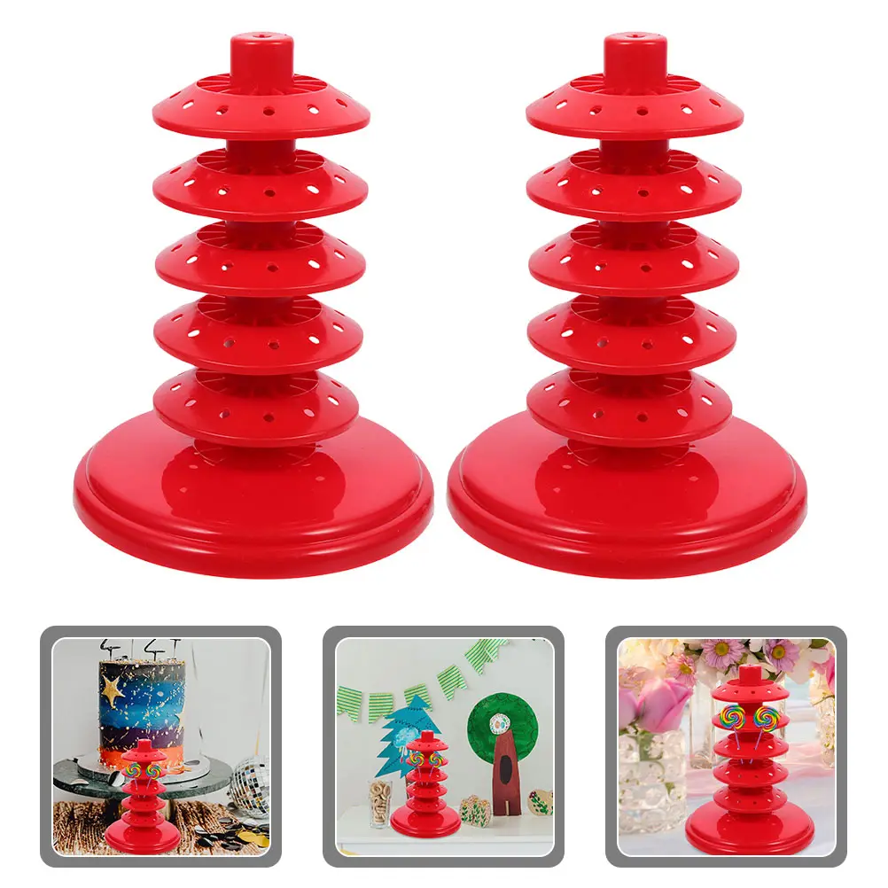 Candy Rack Lollipop Racklollipop Stand Adjustable Multi-hole Holder Popsicle Pp Display