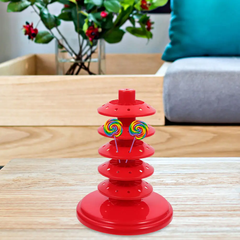Candy Rack Lollipop Racklollipop Stand Adjustable Multi-hole Holder Popsicle Pp Display
