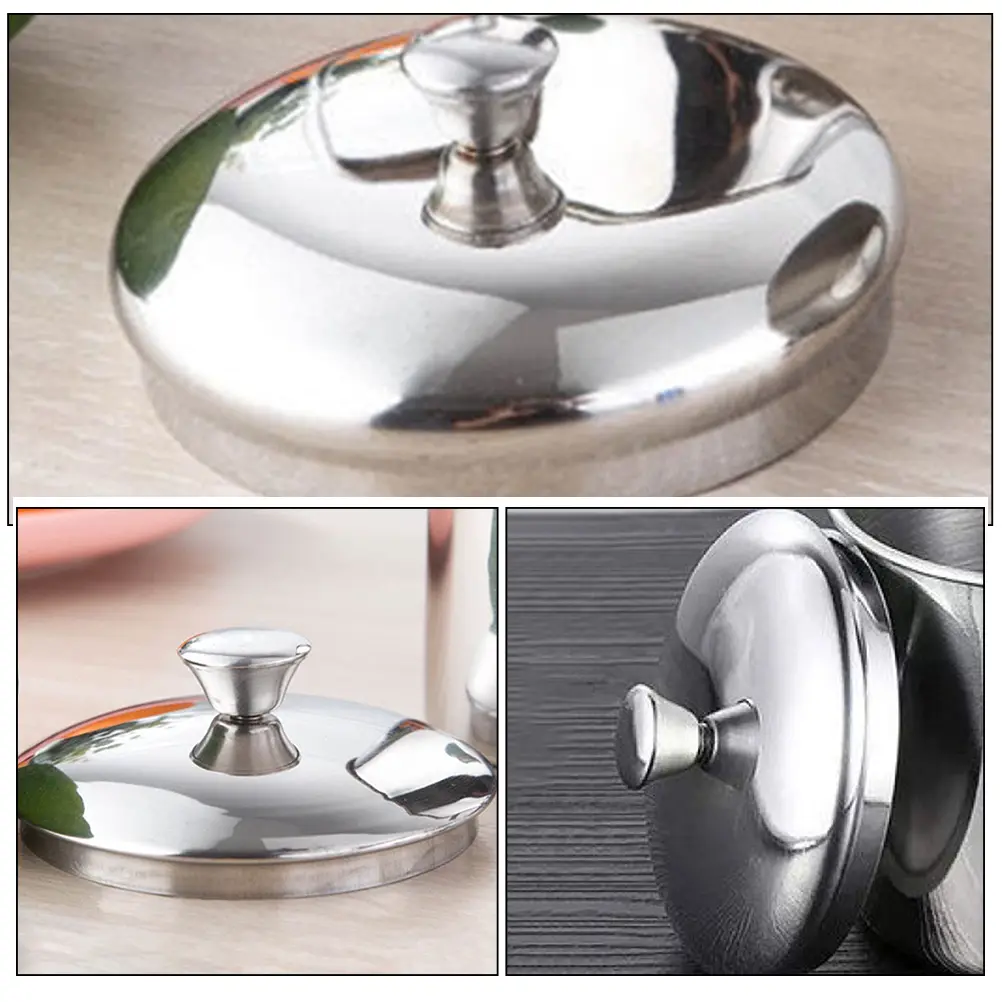 Stainless Steel Cup Lids Universal Leak-Proof Water Bottle Caps Drink Covers for Travel Home Sports Strong for Glass