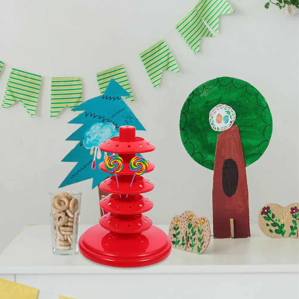 Candy Rack Lollipop Racklollipop Stand Adjustable Multi-hole Holder Popsicle Pp Display